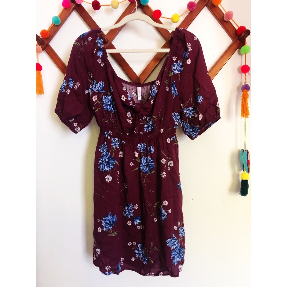 Purple Floral Dress